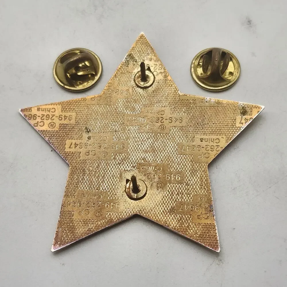 2009 Lions Club 5M-9 Mid-Winter Frazee Wolf Lake USA Canada Star Double Post Pin